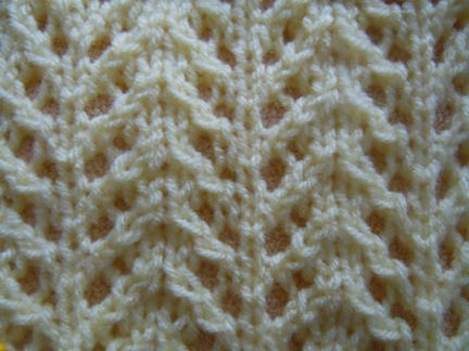 chevron rib knitting pattern